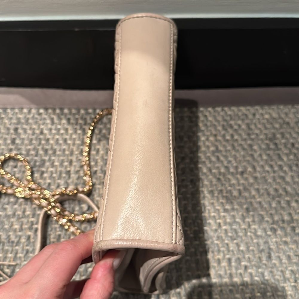 Tory Burch -Authentic Fleming Small Convertible Shoulder Bag Light Taupe - Picture 5 of 17